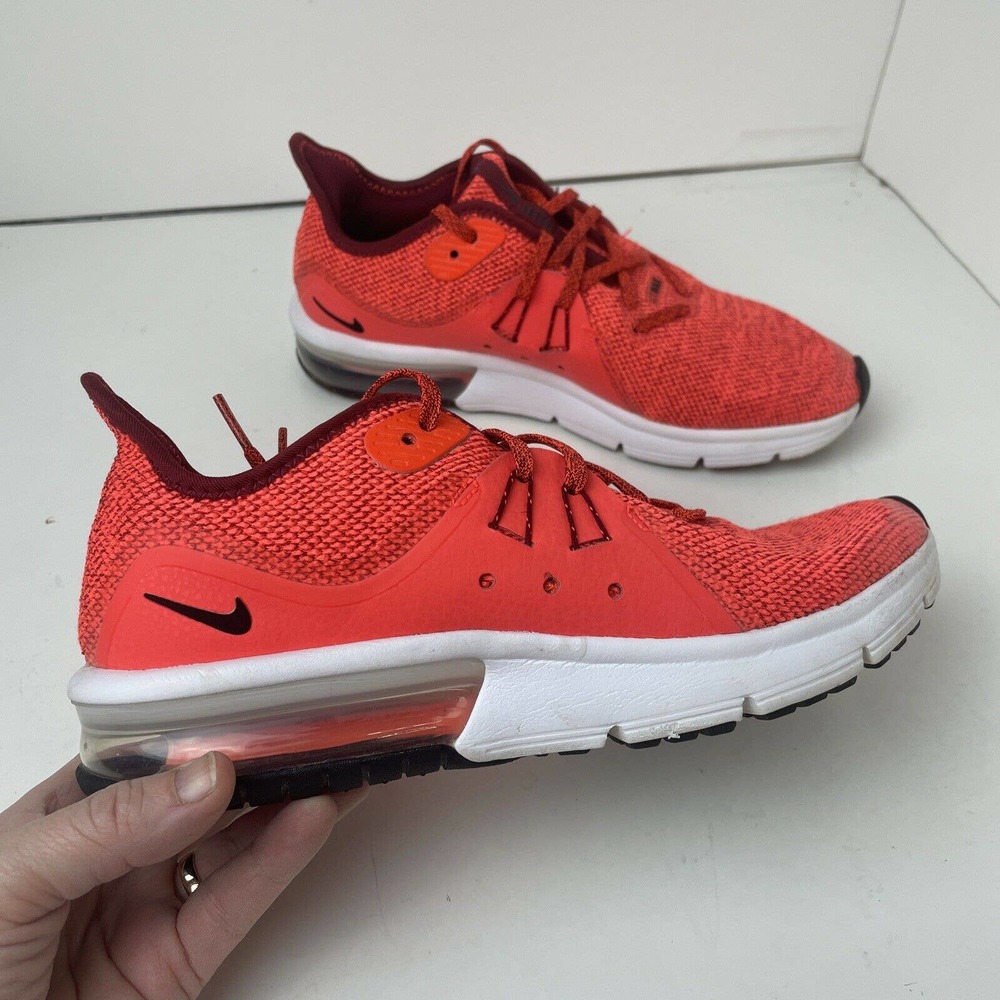Nike Air Max Sequent 3 Kid's Youth Sneakers 922884-600 Orange Red 6.5 Y 8 W US